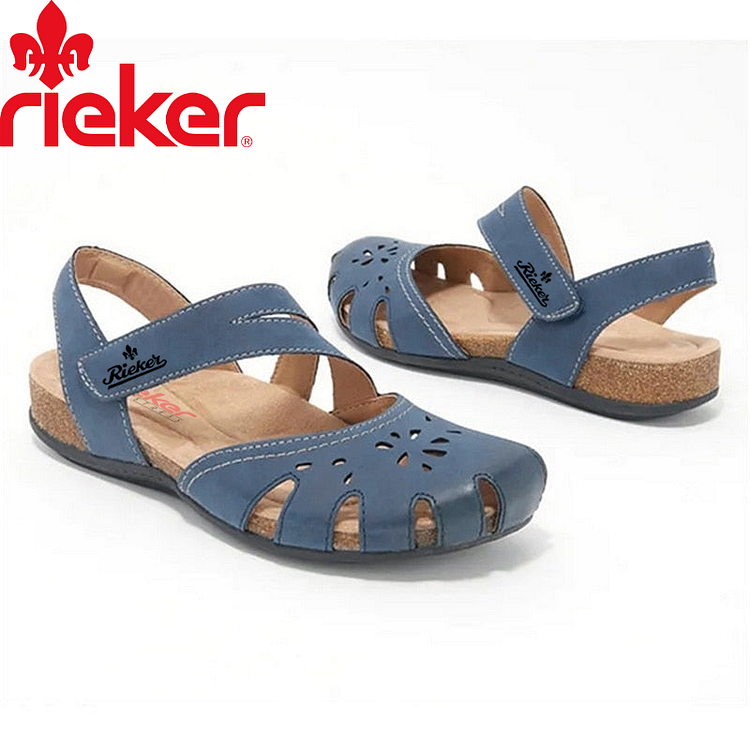 NEW RIEKER® WOMEN’S CALF LEATHER SANDALS