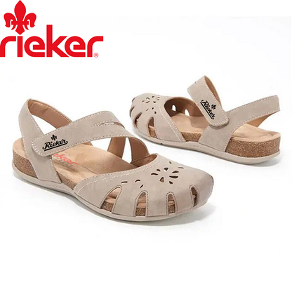 NEW RIEKER® WOMEN’S CALF LEATHER SANDALS